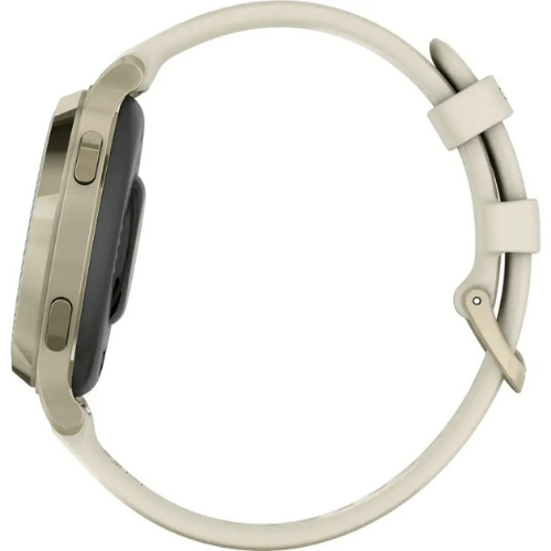 שעון חכם צבע זהב עם רצועת שנהב Garmin Lily 2 Active 38mm