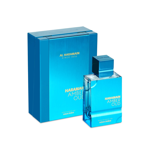 בושם יוניסקס אלחרמין AL HARAMAIN AMBER OUD AQUA DUBAI 100 ML EXTRAIT DE PARFUM 