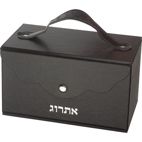 קופסת אתרוג חגיגית – עיצוב קלאסי בדמוי עור עם סגירה בטיחותית
