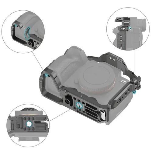 כלוב חיבור HawkLock למצלמות SmallRig 4538 Sony A7IV/7RV/A7S III