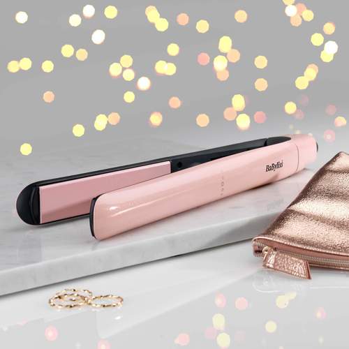 מחליק שיער קרמי Babyliss Rose Blush 235 BA-2498PRE בייביליס