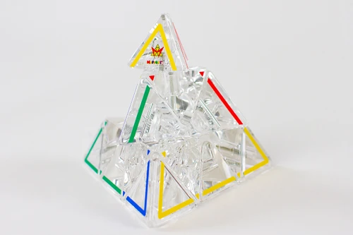 קוביה הונגרית פירמידה שקופה Pyraminx Crystal Edition
