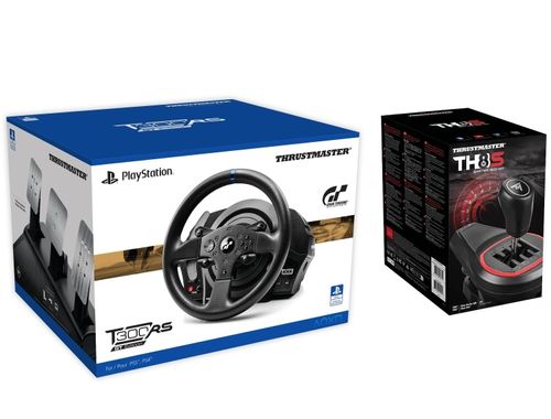 הגה Thrustmaster T300 RS GT T300RS + ידית הילוכים TH8S  מבצע !
