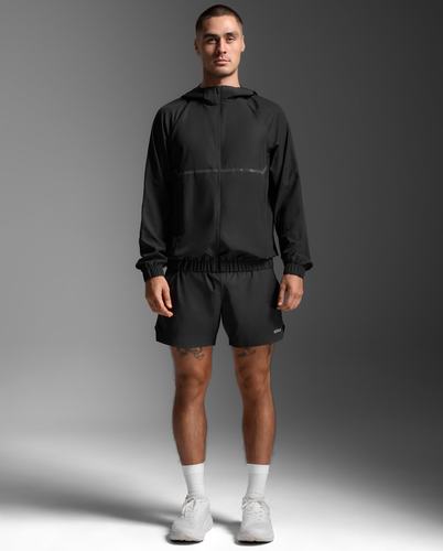 מעיל ריצה Aero Hex Windbreaker BLK/BRF
