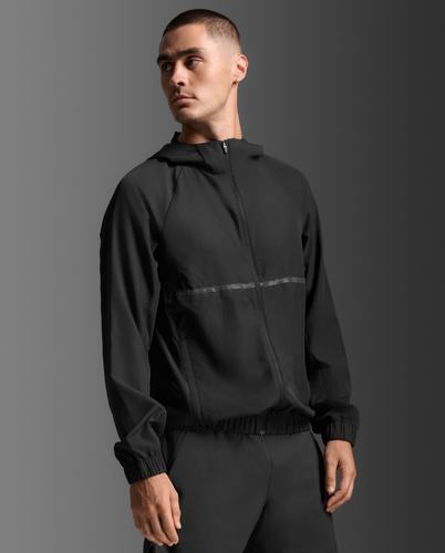 מעיל ריצה Aero Hex Windbreaker BLK/BRF