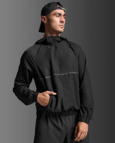 מעיל ריצה Aero Hex Windbreaker BLK/BRF