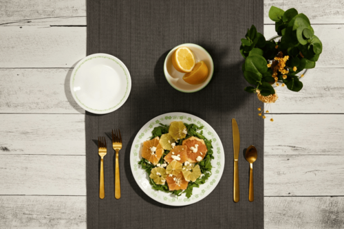 סט 18 חלקים קורנינג Corning CORELLE® - Spring Blossom Green