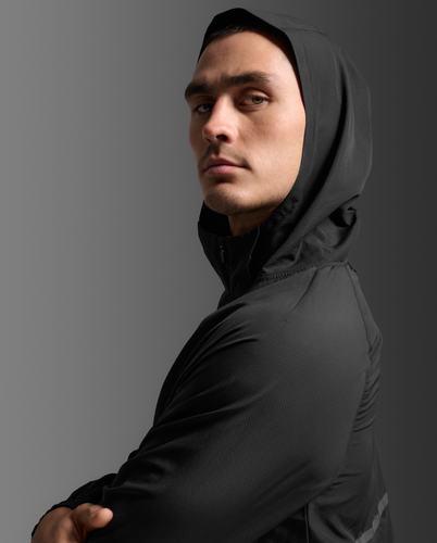 מעיל ריצה Aero Hex Windbreaker BLK/BRF