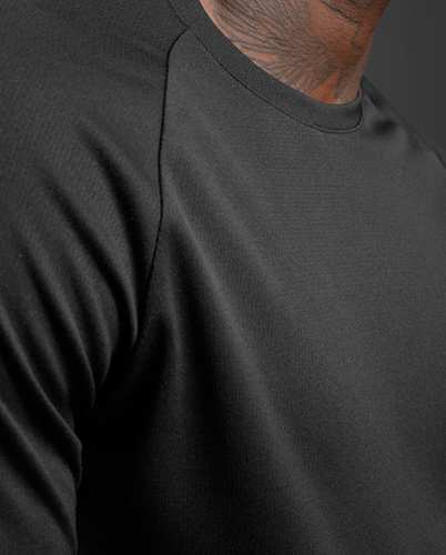 חולצת ריצה Aero Mesh Long Sleeve BLK/SRF