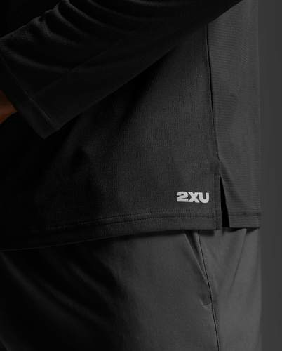 חולצת ריצה Aero Mesh Long Sleeve BLK/SRF