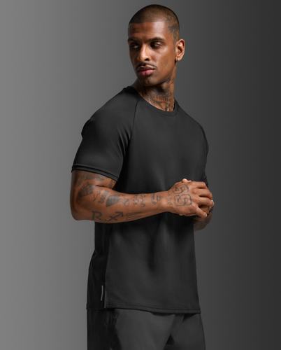 חולצת ריצה Aero Mesh Tee BLK/SRF
