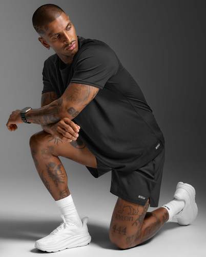 חולצת ריצה Aero Mesh Tee BLK/SRF