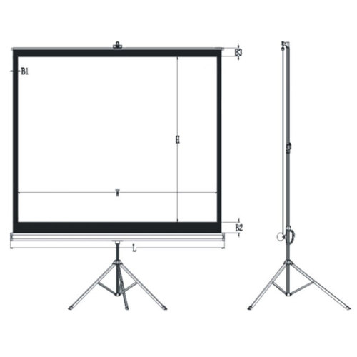 TPS10043 מסך הקרנה 100