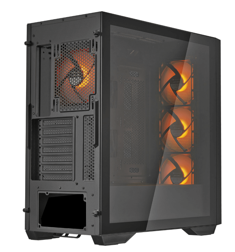 מארז חלון צד COUGAR UNIFACE-RGB-BL RGB ATX Type-C ( 4X120mm ARGB FAN ) Black