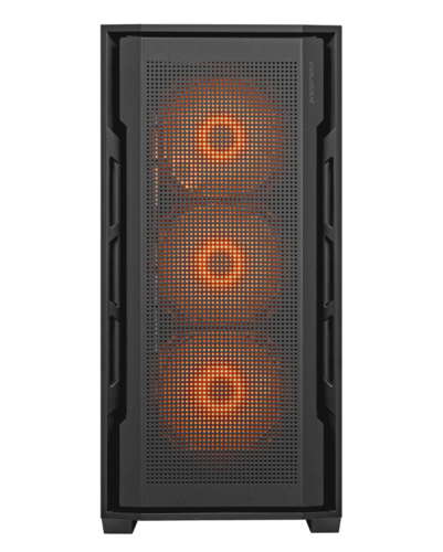 מארז מחשב ATX COUGAR UNIFACE-RGB-BL עם קירור מתקדם ותאורת RGB דינמית.