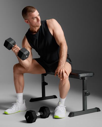 גופיית אימונים Motion Cotton Flex Tank BLK/BLK