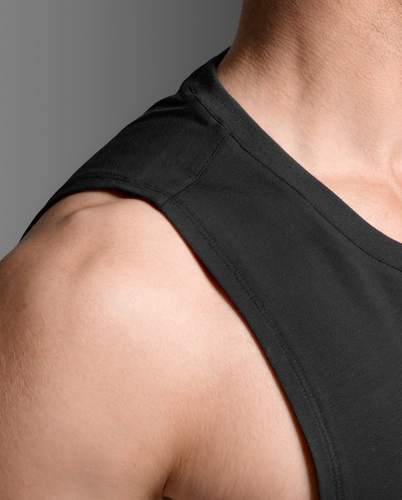 גופיית אימונים Motion Cotton Flex Tank BLK/BLK