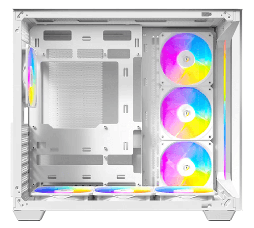 מארז Antec C5 עם עיצוב מודרני, מאווררי ARGB וחלון צד זכוכית מחוסמת.