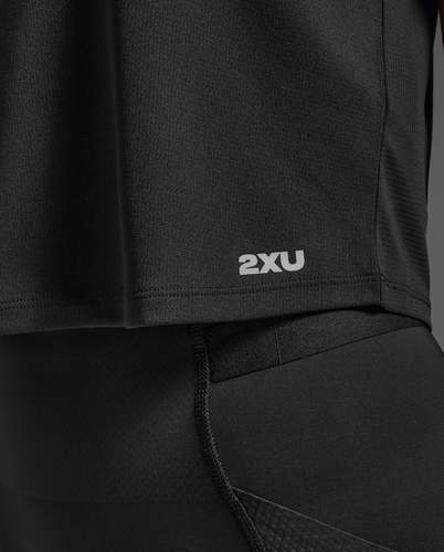 גופיית ריצה Aero Mesh Crop Tank BLK/SRF