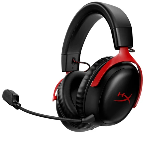 HyperX אדום - אוזניות גיימינג אלחוטיות Cloud III Wireless