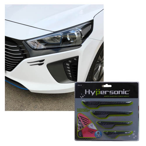 מגן פגוש וכנף (סט 8 יח') קרבון שחור HYPERSONIC