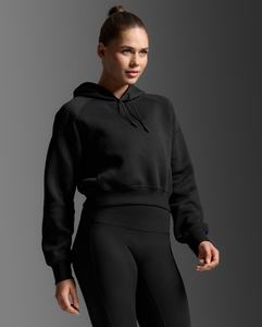 עליונית Form Smooth Spacer Crop Hoodie BLK/BLK