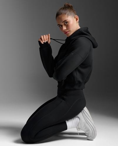 עליונית Form Smooth Spacer Crop Hoodie BLK/BLK