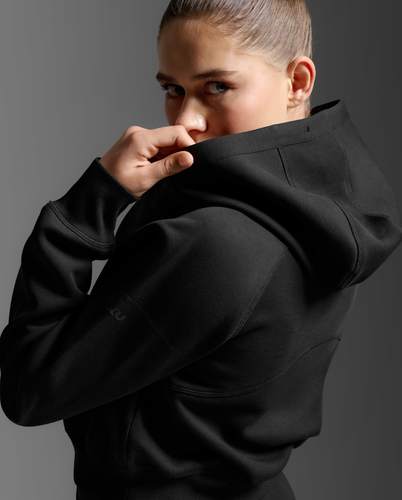 עליונית Form Smooth Spacer Crop Hoodie BLK/BLK