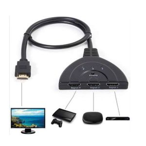 מפצל HDMI ל 3 כניסות HDMI עם בקרת שליטה