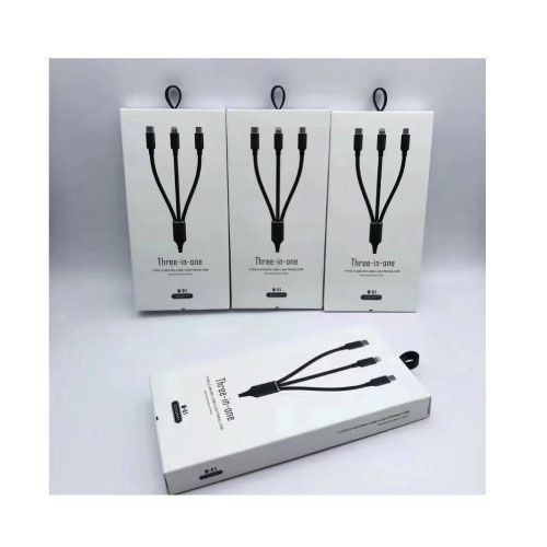 3 ב-1 – כבל TYPE C , MICRO USB , LIGHTNING USB