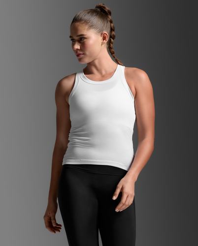 גופיית אימונים Fluid Ribbed Tank WHT/WHT