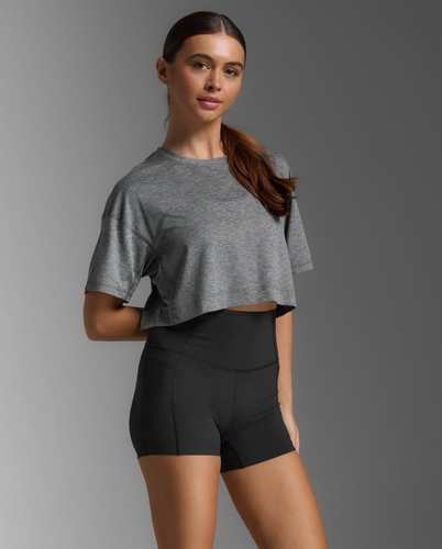 חולצת אימונים Form Soft Jersey Crop Tee HBM/BLK