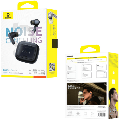 אוזניות אלחוטיות עם סינון רעשים Baseus Bowie 35 True Wireless