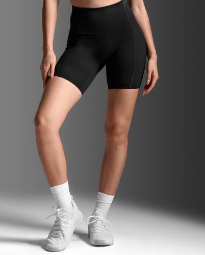 טייץ קומפרשן קצר Form Stash Hi-Rise Bike Short BLK