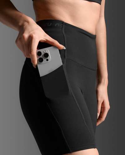 טייץ קומפרשן קצר Form Stash Hi-Rise Bike Short BLK