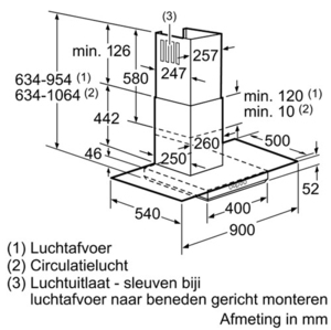 קולט אדים Bosch DWA09E850 בוש