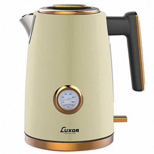 ‎ קומקום חשמלי 1.7 ליטר Luxor דגם K046QT-CG קרם שמנת