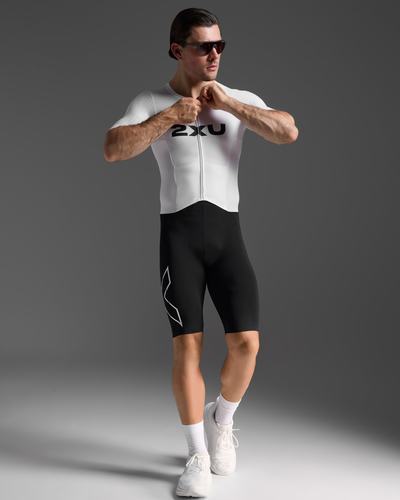חליפת טריאתלון Light Speed React Sleeved Trisuit BLK/WHT
