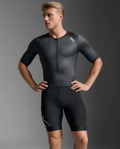 חליפת טריאתלון Core Sleeved Trisuit BLK/WHT