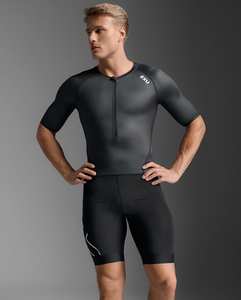 חליפת טריאתלון Core Sleeved Trisuit BLK/WHT