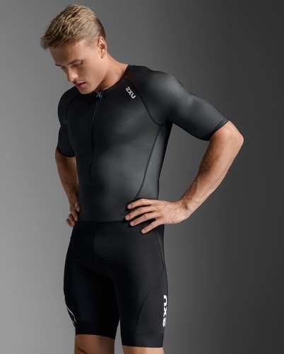 חליפת טריאתלון Core Sleeved Trisuit BLK/WHT