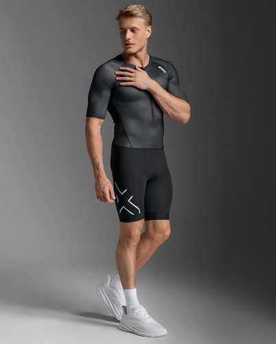 חליפת טריאתלון Core Sleeved Trisuit BLK/WHT