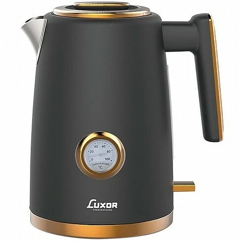 ‎ קומקום חשמלי 1.7 ליטר Luxor K046QT-BG שחור מט 