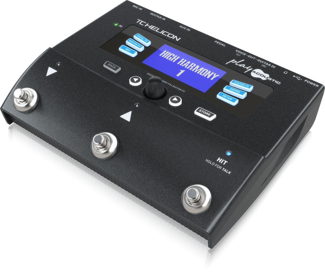 מולטי אפקט לשירה בליווי גיטרה TC Helicon play acoustic