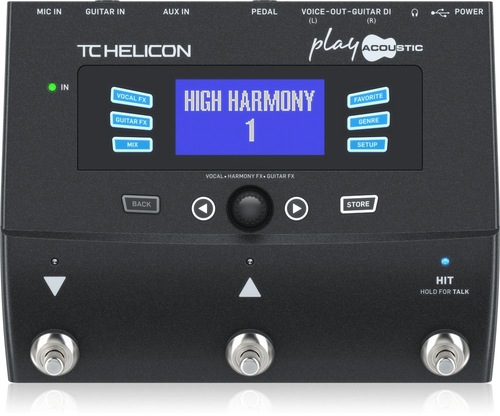 מולטי אפקט לשירה בליווי גיטרה TC Helicon play acoustic