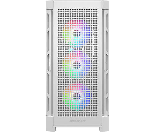 מארז COUGAR DUOFACE PRO עם תאורת RGB דינמית וארבעה מאווררים.