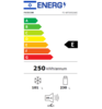 מקרר מקפיא תחתון 331 ליטר פוג’יקום Fujicom FJ-NF595GWE גימור זכוכית לבנה
