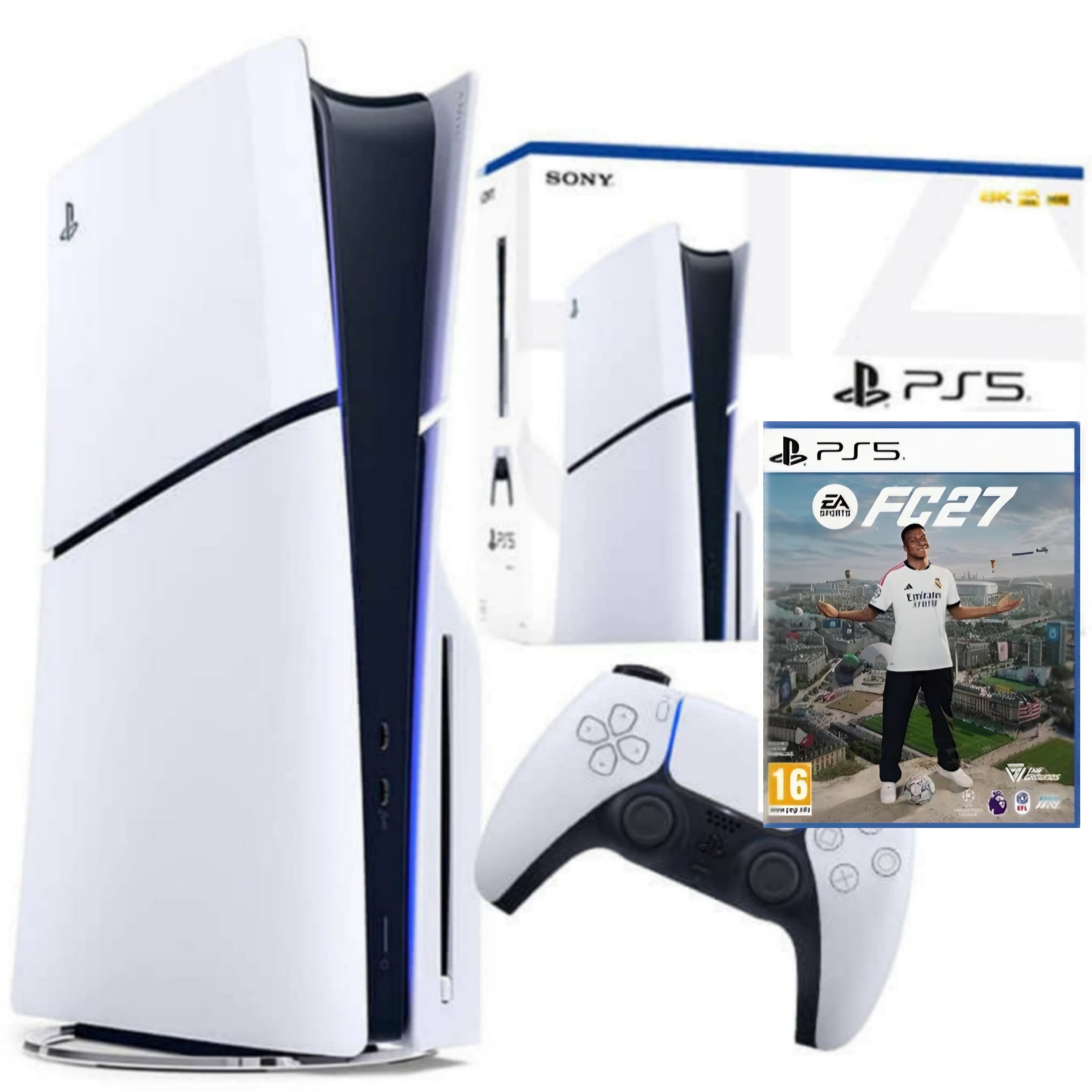  SONY PLAYSTATION 5 SLIM 1TB BLURAY EDITION CFI-2000 CFI-2016 FC 27 BUNDLE