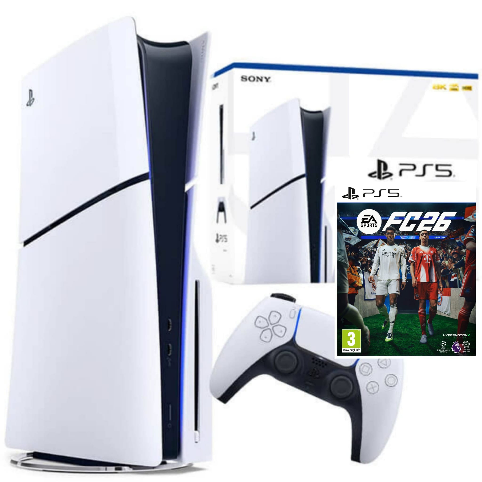  SONY PLAYSTATION 5 SLIM 1TB BLURAY EDITION CFI-2000 CFI-2016 FC 26 BUNDLE