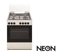 תנור משולב גז נאון בגימור נירוסטה דגם  Neon GO-6060ix